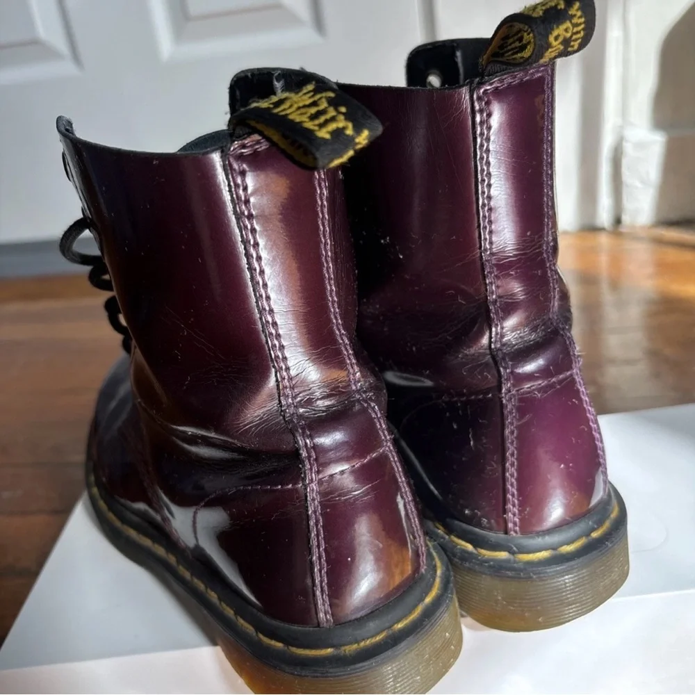 Dr. Martens Purple Combat Boots - Picture 4 of 7